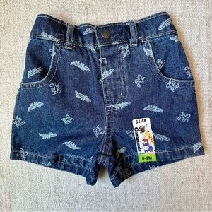 Garanimals NWT Denim Shorts Baby Boys 6-9 Months 100% Cotton Alligator Wild One